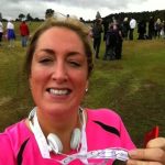 Traci O'Shaugnessy - her first run for her late Uncle Chris - 5k in 30 minutes! Well done! (image courtesy of Traci)