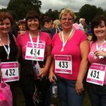 Staff from Hingleys Chemist at Hollymoor Medical Centre after completing the Race for Life