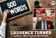 #GE2024 | 500 Words: Laurence Turner • Labour • Birmingham Northfield