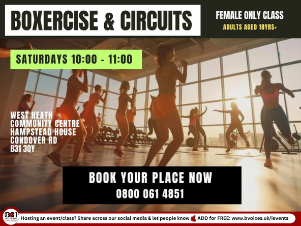 Boxercise & Circuits (Female Only Class) | B31 Voices
