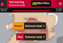 Red Extreme Heat Alert now in force and extended