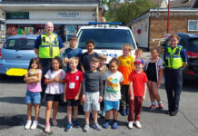 Excited youngsters enjoyed meeting with local PCSO’s