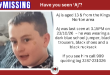 #MISSING – Have you seen Aj – Aged 13 – Kings Norton